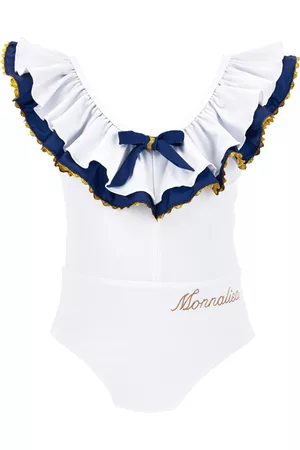 MONNALISA Girls Swimsuits - Marinière stretch swimsuit