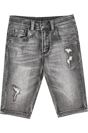 MONNALISA Boys Bermudas - Five-pocket denim Bermuda shorts