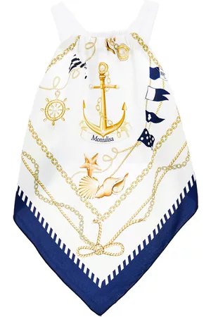 MONNALISA Girls Tops - Marinière foulard top