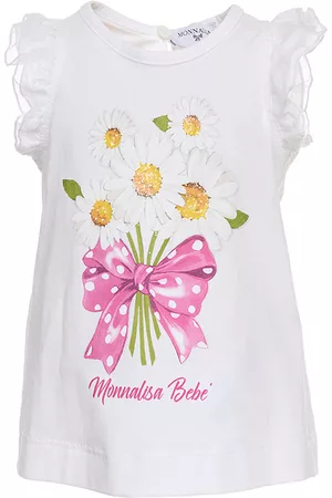 MONNALISA Girls Blouses - Top with lurex daisies