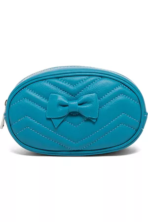 MONNALISA Leather belt bag with bow