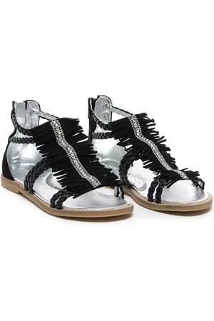 MONNALISA Girls Sandals - Fringes and braids sandals