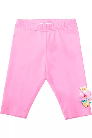 MONNALISA Girls Pants - Girls leggings with appliquè