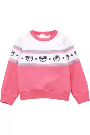 Chiara Ferragni Sweaters - Maxilogomania two-tone sweatshirt