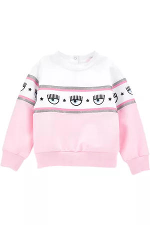 Chiara Ferragni Sweaters - Maxilogomania two-tone sweatshirt