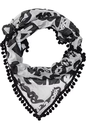 MONNALISA Girls Scarves - Muslin scarf with pom poms