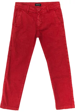 MONNALISA Boys Pants - Mixed linen trousers