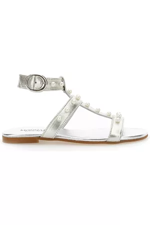 MONNALISA Girls Sandals - Laminated sandals with pearls
