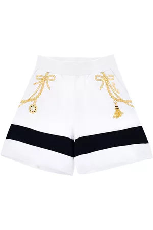 MONNALISA Girls Bermudas - Nautical fleece Bermuda shorts
