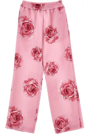 MONNALISA Girls Pants - Soft cady rose trousers