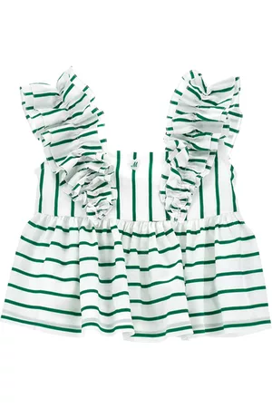 MONNALISA Girls Tops - Cotton top with ruffles