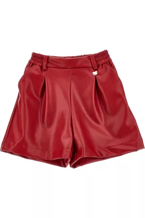 MONNALISA Girls Sports Shorts - Coated fabric shorts