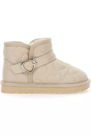 MONNALISA Girls Ankle Boots - Heart quilted ankle boots