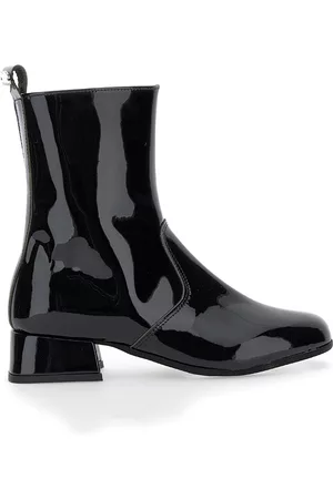 MONNALISA Girls Ankle Boots - Patent leather ankle boots with heel