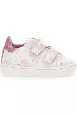 MONNALISA Girls Sneakers - Bow print tennis shoes