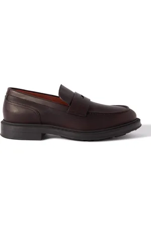 Loro Piana Travis Leather Penny Loafers - Men - - EU 42