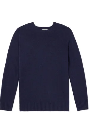 OFFICINE GENERALE Merino Wool and Cashmere-Blend Sweater - Men - - XXL