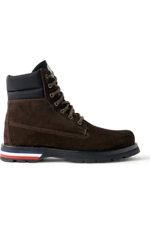 Moncler Vancouver Shell-Trimmed Suede Hiking Boots - Men - - EU 40