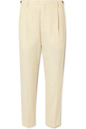 BARENA Masco Forte Straight-Leg Pleated Cotton Trousers - Men - - IT 46
