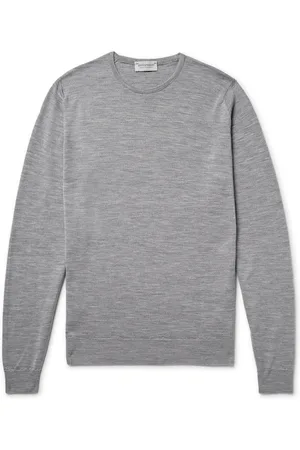 JOHN SMEDLEY Lundy Slim-Fit Mélange Merino Wool Sweater - Men - - XXL