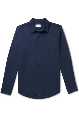 ONIA Stretch Linen-Blend Shirt - Men - - S