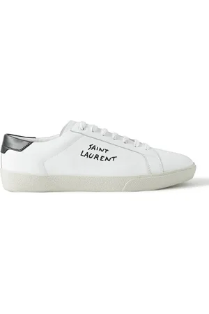 Saint Laurent SL/06 Court Classic Logo-Embroidered Leather Sneakers - Men - - EU 39