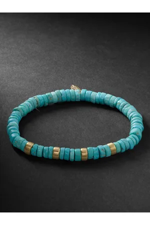 JACQUIE AICHE Gold, Turquoise and Diamond Bracelet - Men