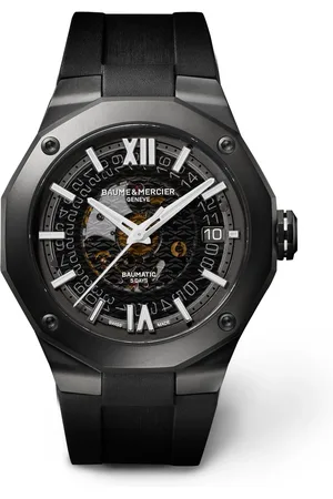 Baume & Mercier Riviera Automatic 42mm ADLC-Coated Stainless Steel and Rubber Watch, Ref. No. 10617 - Men