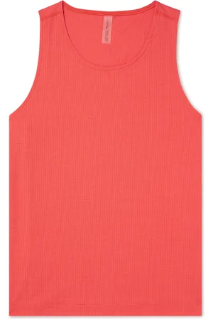 Men's Mitchell & Ness Orange/Red Tampa Bay Buccaneers Gridiron Classics Heritage Colorblock Tank Top Size: Small