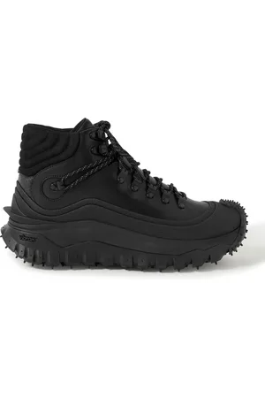 Moncler Trailgrip Rubber-Trimmed Leather and GORE-TEX Boots - Men - - EU 42.5