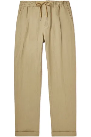 CARUSO Straight-Leg Linen Drawstring Trousers - Men - - IT 46