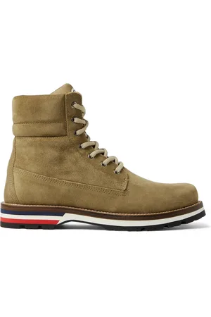 Moncler Vancouver Striped Suede Hiking Boots - Men - - EU 42.5