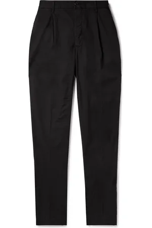 Incotex Tapered Pleated Stretch-Cotton Gabardine Trousers - Men - - UK/US 28