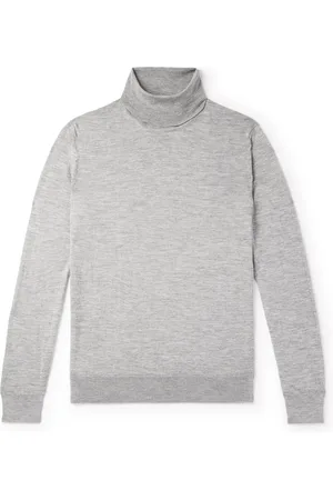 Ermenegildo Zegna Cashmere and Silk-Blend Rollneck Sweater - Men - - IT 48