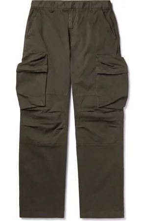 Moncler Wide-Leg Stretch-Cotton Cargo Trousers - Men - - IT 50