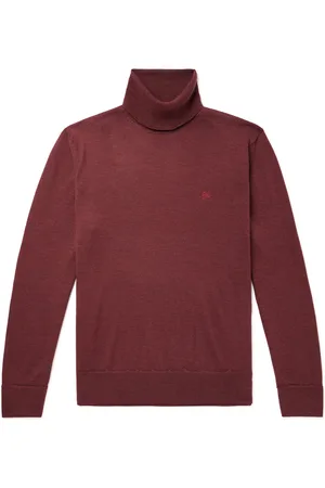 Etro Logo-Embroidered Wool Rollneck Sweater - Men - - XL