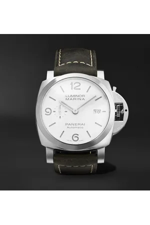 PANERAI Luminor Marina Automatic 44mm Stainless Steel and Leather Watch, Ref. No. PAM01314 - Men