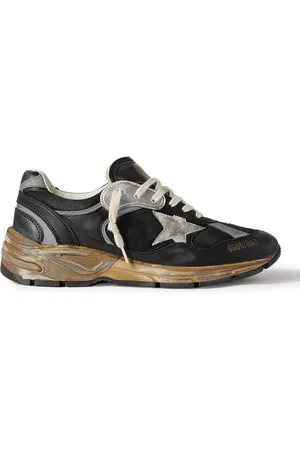 Golden Goose Running Dad Distressed Scuba and Leather-Trimmed Mesh and Suede Sneakers - Men - - EU 41