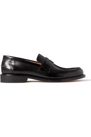 Mr P. Scott Polished-Leather Penny Loafers - Men - - UK 12