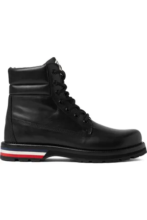 Moncler Vancouver Striped Leather Hiking Boots - Men - - EU 40