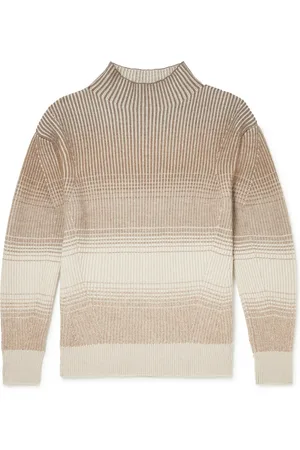 Loro Piana Ribbed Virgin Wool Mock-Neck Sweater - Men - - IT 52