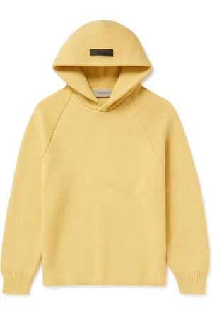 Mainless cotton hooded jacket - Yellow