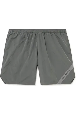 Acne Studios Walter Wide-Leg Logo-Print Ripstop Swim Shorts - Men - - IT 54