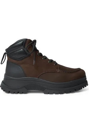Moncler Ulderic Leather-Trimmed Shearling-Lined Nubuck Boots - Men - - EU 41.5