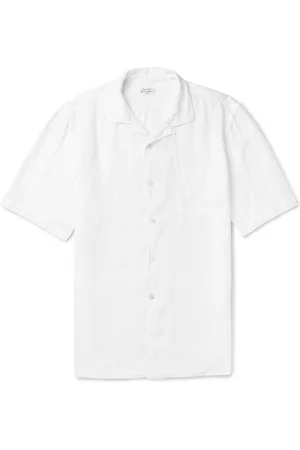 HARTFORD Camp-Collar Linen Shirt - Men - - XL
