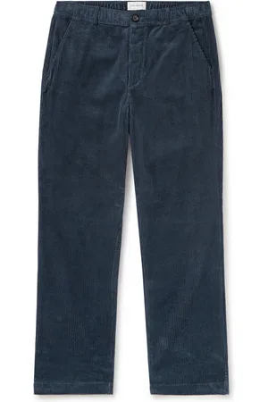 OLIVER SPENCER Hudson Straight-Leg Cotton-Corduroy Drawstring Trousers - Men - - XL