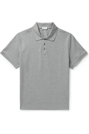 Saint Laurent Cotton-Piqué Polo Shirt - Men - - L