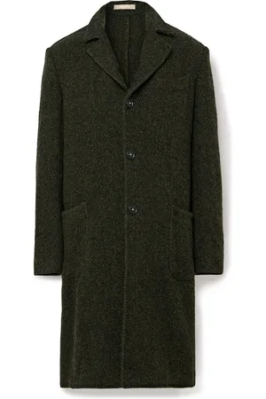 MASSIMO ALBA Pontiac Herringbone Virgin Wool Coat - Men - - IT 50