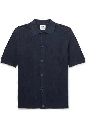 NN.07 Nolan 6577 Ribbed Cotton-Blend Shirt - Men - - XXL