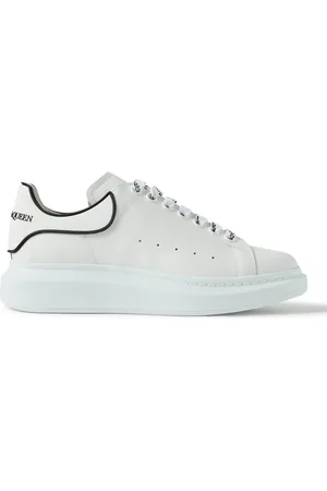 Alexander McQueen Exaggerated-Sole Rubber-Trimmed Leather Sneakers - Men - - EU 40